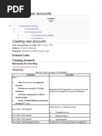 Creating User Accounts