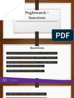 Nightwatch - Functions