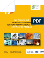 M&V Training and Certification Program: Certified Measurement & Verification Professional (CMVP)