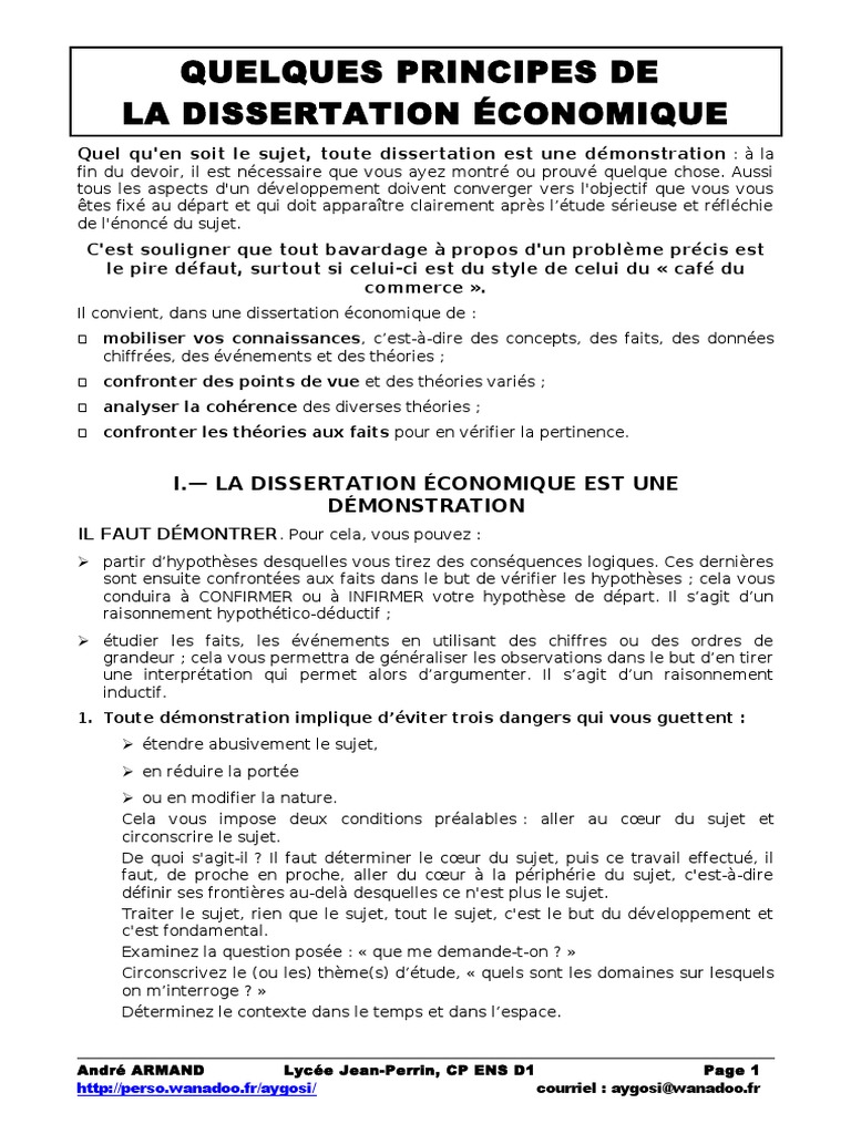 Dissertation Sur La Crise Economique De 1929 Pdf Dissertation Economique Principes PDF | PDF | Inflation | Protectionnisme