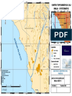 Mapa topográfico de la zona de Chilca, Lima y Cañete