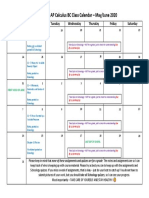 Ms. Landry's AP Calculus BC Class Calendar - May/June 2020: Sunday Monday Tuesday Wednesday Thursday Friday Saturday