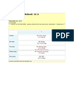 Class 12 A Timetable