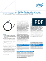Intel 1m Ethernet SFP Twinaxial Cable Xdacbl1m Manual de Usuario