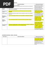 Australian Curriculum: Science (Year 4) : Sub-Strands Content Descriptions Achievement Standard