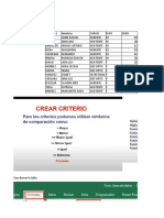 Función bases de datos excel