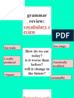 Grammar Review:: Vocabulary R Eview