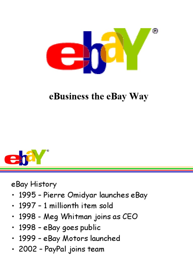 Ebusiness The Ebay Way | PDF | E Bay | Pay Pal