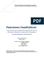 Capítulo 01. Funciones Cuadráticas. Una Lectura de Las Diferentes Expresiones de Sus