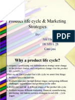8966Product life cycle & Marketing Strategies