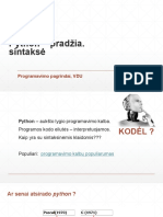 03 - 01 - Python - IDE - Kaip Rašyti - Sintakse