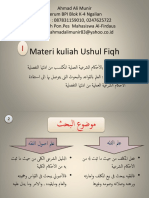 Materi Kuliah Ushul Fiqh