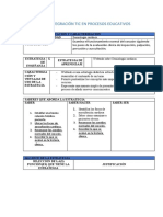 Plantilla de Integración Tic en Procesos Educativos