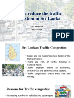 How To Reduce The Traffic Congestion in Sri