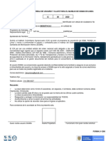 Acta de Entrega Usuario y Clave SIGMA en Linea F 3 1268