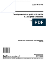 Development of An Ignition Model For SI Engines Simulation PDF