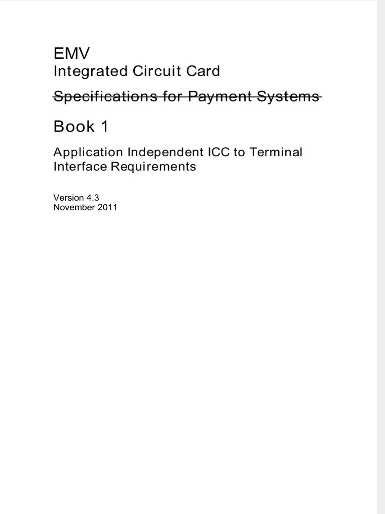 Vdocuments - MX - Emv v43 Book 1 PDF | PDF | Emv | Smart Card