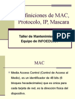 DIRECCION IP Y MAC