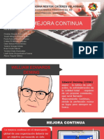 Grupo 1 - Mejora Continua, Ciclo de Mejora