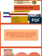 Grupo 3 - Determinacion de Las Causas, Determinacion de Indicadores