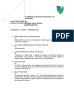 Cuestionario Sobre Las Funciones y Tipos de A PDF