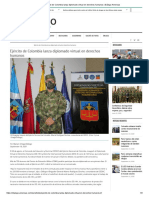 Ejército de Colombia lanza diplomado virtual en derechos humanos _ Diálogo Americas