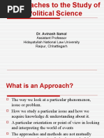 3. Approaches to the Study of Political Science