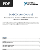 Mydcmotorcontrol: Applying Control Theory To A Real DC Motor System in An Open-Loop Configuration