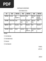 Jadwal 3 Kali Pertemuan Dalam Seminggu