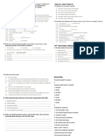 Corporacion Universitaria Del Huila "Corhuila" Departamento de Lenguas Modernas First Term Worksheet 2020B