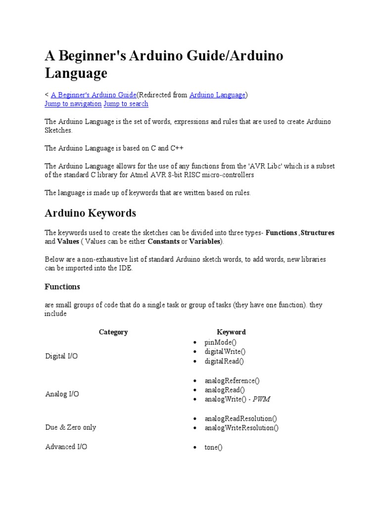 Arduino Note | PDF | Integer (Computer Science) | Arduino