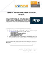 Trámite de Revalidación DELF DALF Con La CENNI 2020