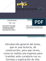 Exposicion Licencia de Construccion.