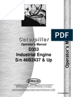 Caterpillar d353 Engine Operators Manual SN 46b4237 Up