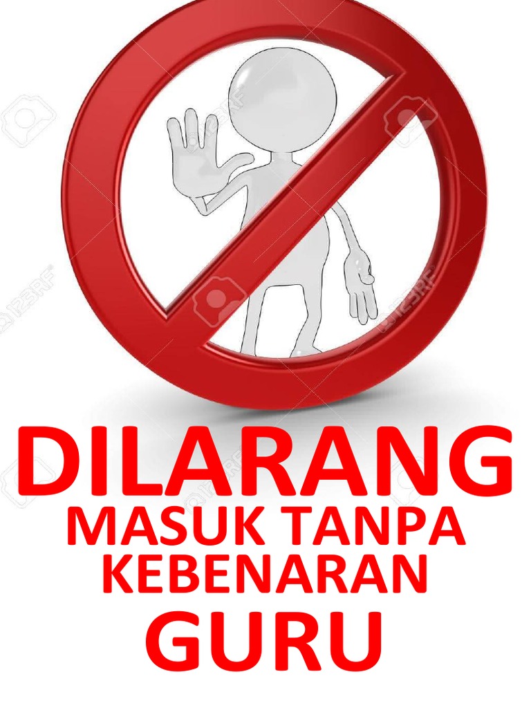 Dilarang Masuk Tanpa Kebenaran Guru | PDF