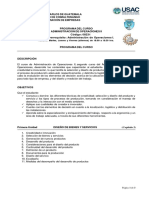 Programa Operaciones Ii 2020 PDF
