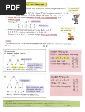 Math Ting 1 Kuasa Dua Dan Kuasa Dua Sempurna Pdf