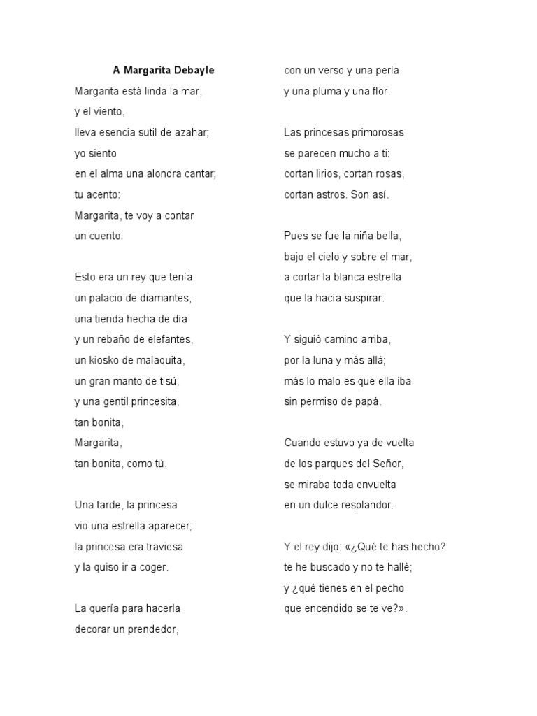 A Margarita Debayle PDF