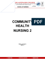 Community Health Nursing 2: Emilio Aguinaldo College