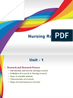 Nursing Research: Unit 1