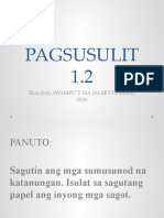 Pagsusulit 1 Grade 6