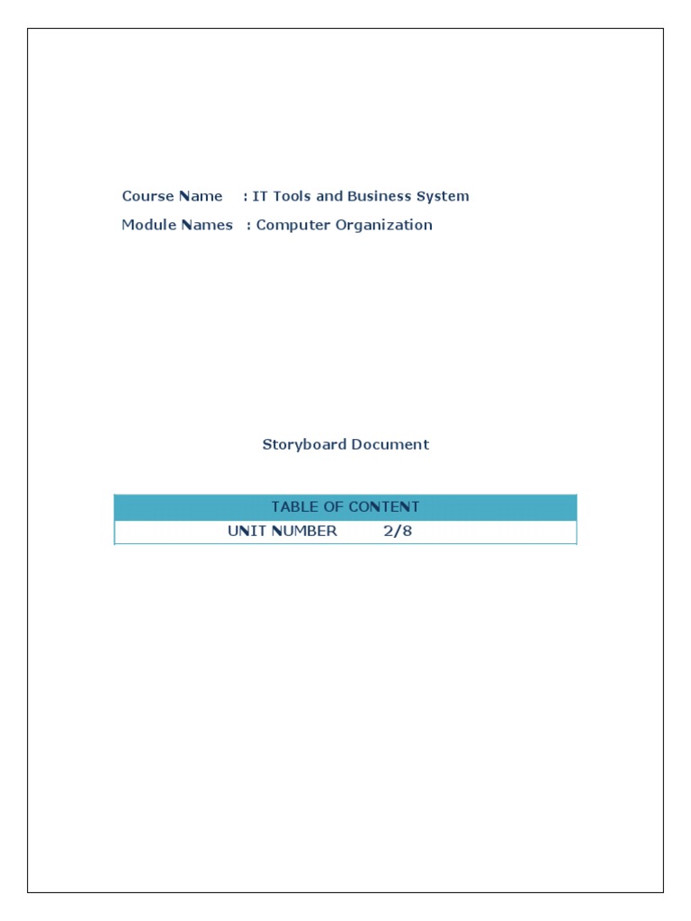 IT Tools and Business System - Module 2 PDF | PDF | Random Access ...