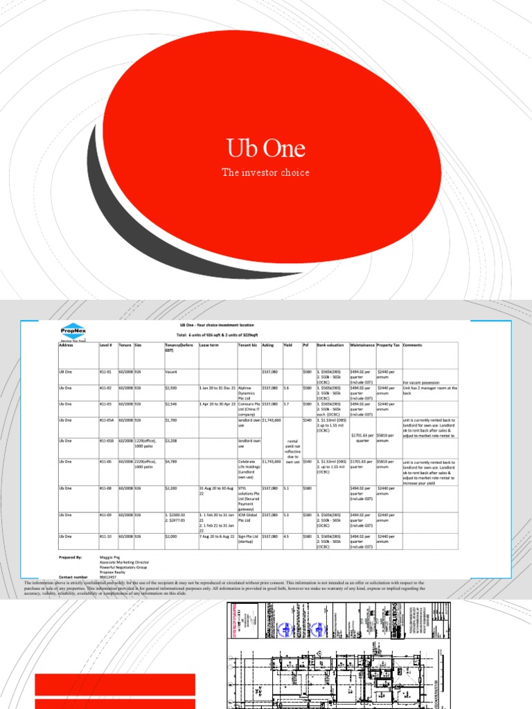 Ub One Site Plan Overview | PDF | Leasehold Estate | Landlord