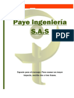Portafolio de Servicios PAYE INGENIERIA S.A.S