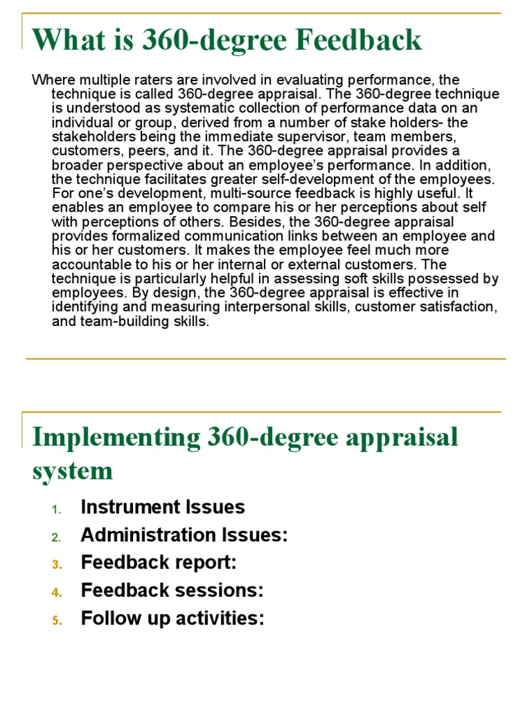360 Degree Appraisal Pdf: 360 Degree Feedback Examples – QMSLTI