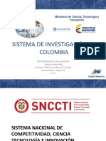 2 Sistema de Investigación en Colombia Metodologia