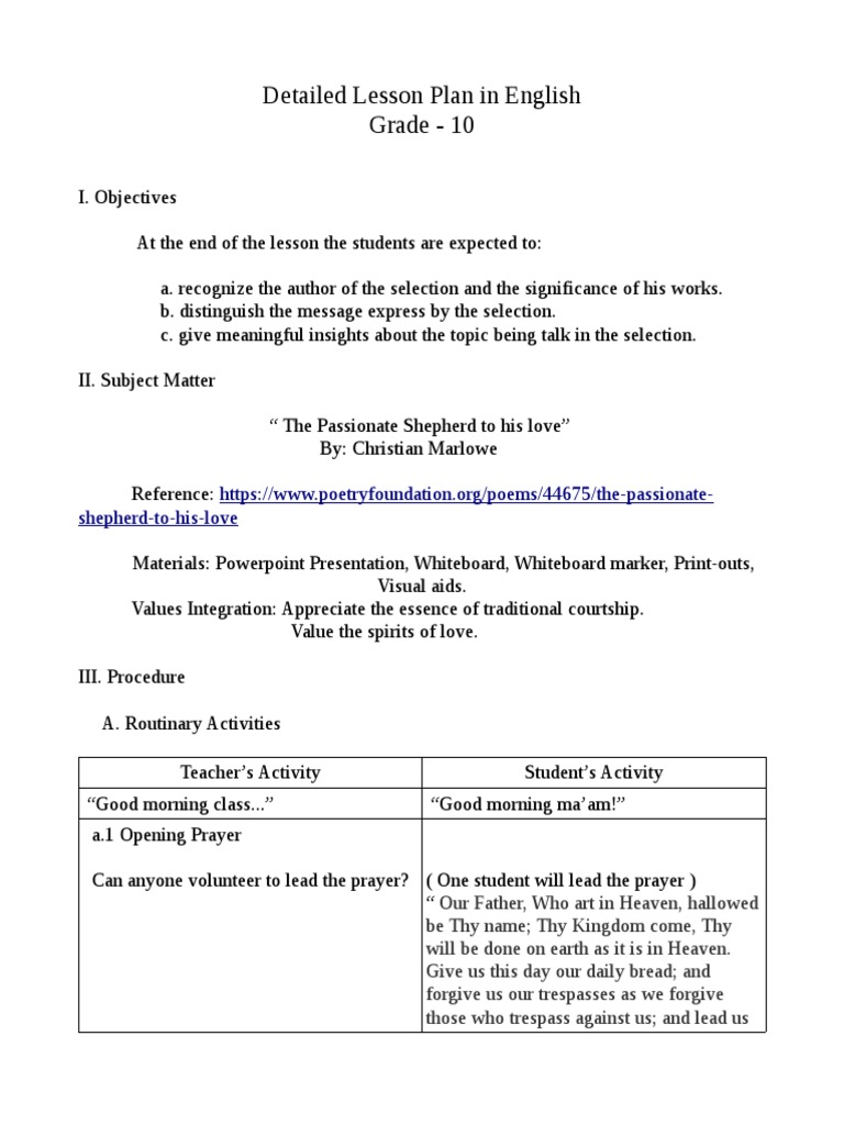 Detailed Lesson Plan (Pak Eto Na) | PDF | Language Arts & Discipline