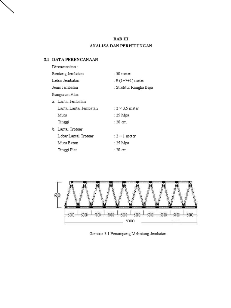 Analisa Perhitungan Jembatan Rangka Baja Pdf