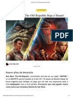 ¡Star Wars - The Old Republic Llega A Steam!