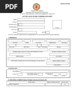 Elective Local Official'S Personal Data Sheet: DILG-PDS 2010-0601